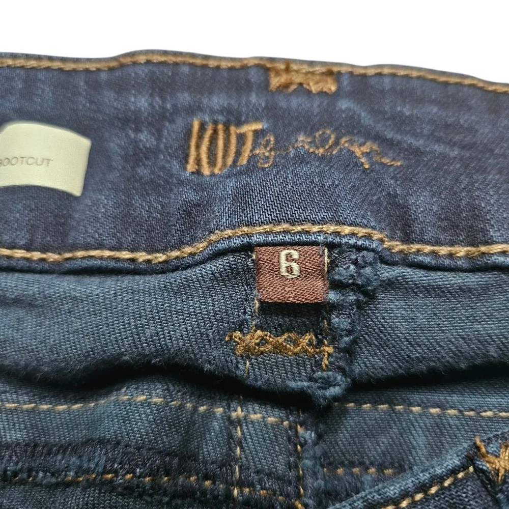 Kut from the Kloth Size 6 Natalie High Rise Bootcut Dark Wash Denim Jeans